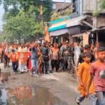 দাসপাড়া বাজারে বিজেপির বিজয় মিছিল, ডিজে ও ‘জয় শ্রীরাম’ স্লোগানে মুখর এলাকা